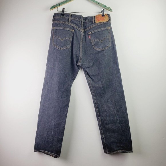 Vintage Levis 501 Button Fly Ultra Soft Jean 38/32 - Picture 5 of 12